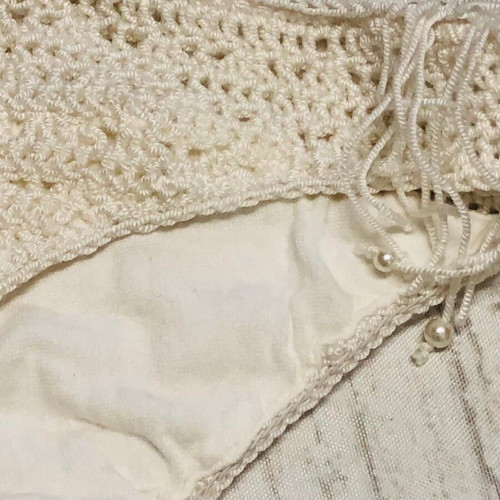 Knitted bikini bottom new, size S/M, white