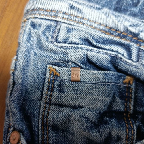 Women's denim shorts like new, size L, blue