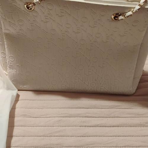Valentino shoulder bag large size, like new, white