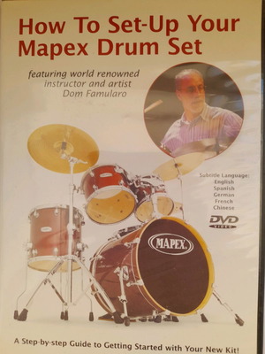 Dom Famularo How To Set-Up Your Mapex Drum Set DVD used