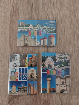Rhodes magnet set new, pack of three