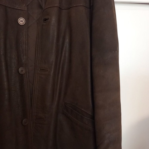 Antica Pelletteria men's jacket XL made in Italy, like new, brown leather nubuck