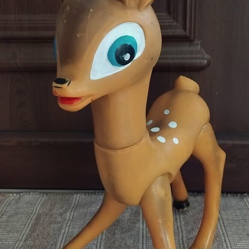 Vintage Bambi Disney figure 55cm used, articulated parts