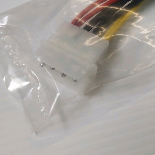 Computer cable 2 x S-ATA to 4 pin new