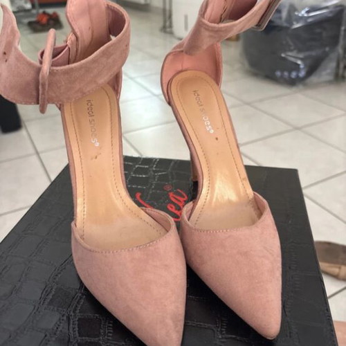 Pink heels used, size 37