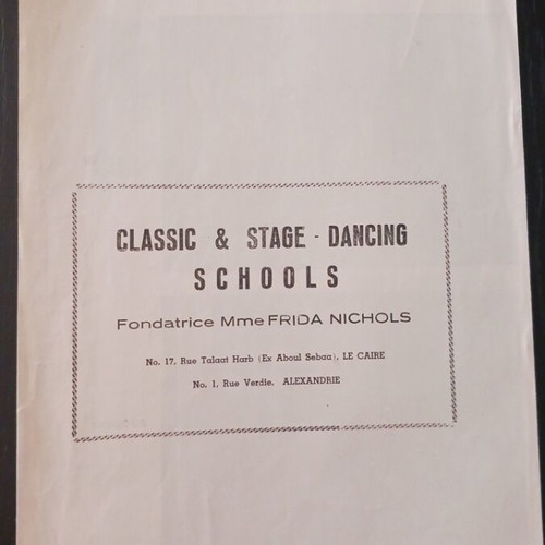 Grand recital de danse Frida Nichols 1954, used, 3 programs