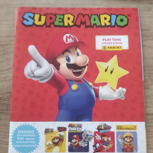 Panini Super Mario album like new with 16 missing stickers