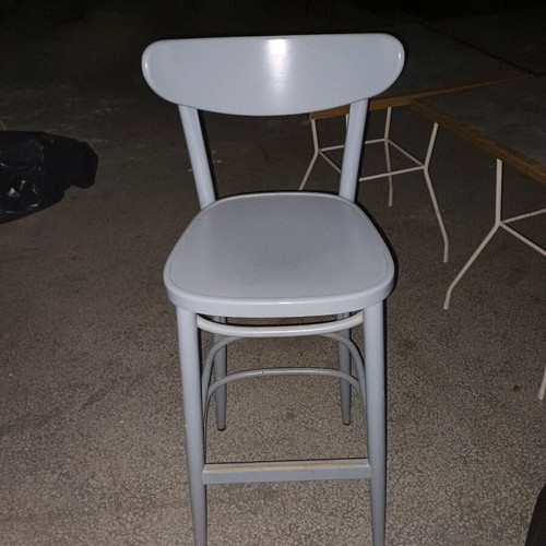 Wooden bar stool in black, like new