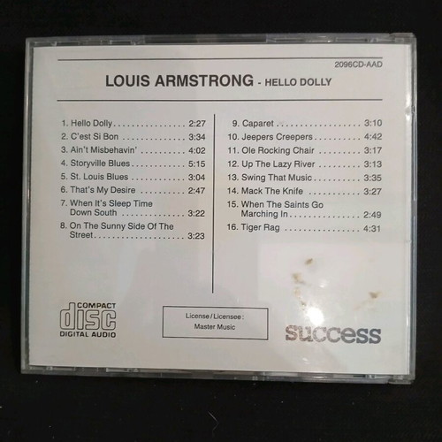 Louis Armstrong Hello Dolly CD used, jazz