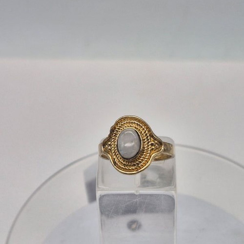 Moonstone Crystal Brass Ring new