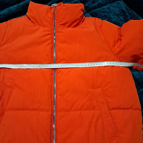 Only Red Puffer Jacket like new, short style with high collar