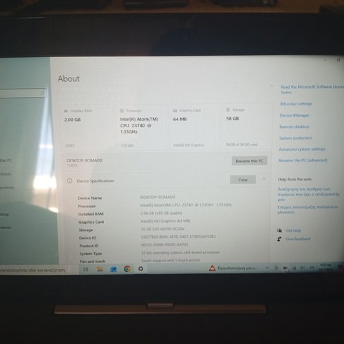 Asus T100TA laptop-tablet 2-in-1 like new, Windows, SSD, 2GB RAM