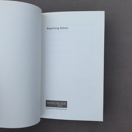 Beginning Theory Second Edition by Peter Barry, literary and cultural theory book