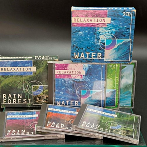 Relaxation music and sounds with rain and sea on 6 CDs like new