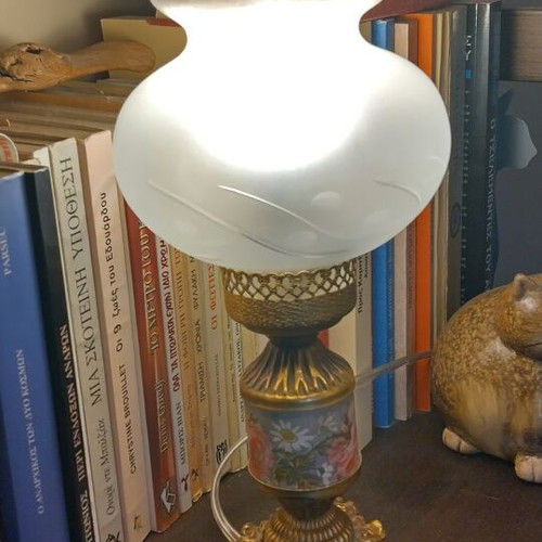 Table lamp refurbished with height 31 cm