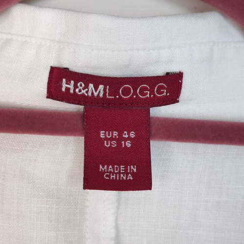 White linen shirt H&M XXXL