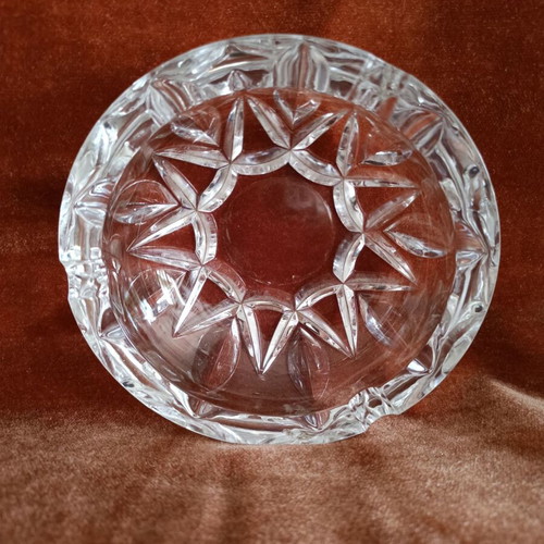 Vintage Italian crystal container like new by Royal Cristal Rock