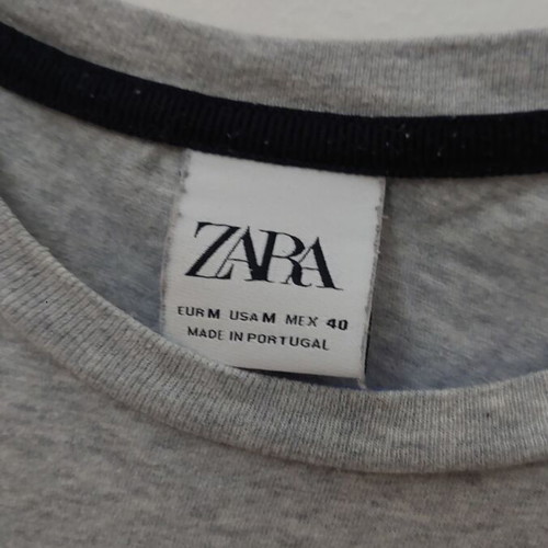 Zara men's t-shirt size S like new, gray multicolor
