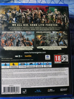 For Honor PS4 like new