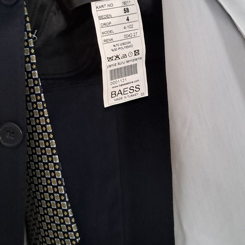 Men's Dark Navy 4-Piece Suit Set XXL like new