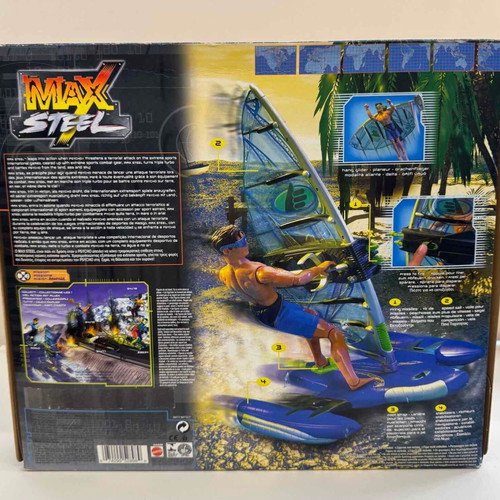 Mattel Max Steel MX33 Wind Raider 2001 model new