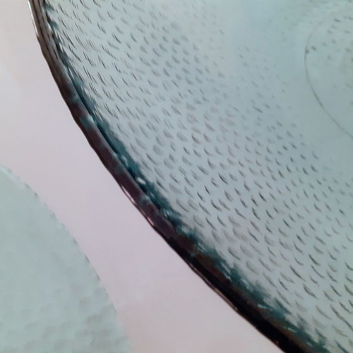 Serving platter and tart dish set large size new, blue-green