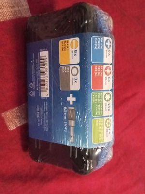 Screwdriver bits set 56 pcs new in plastic case