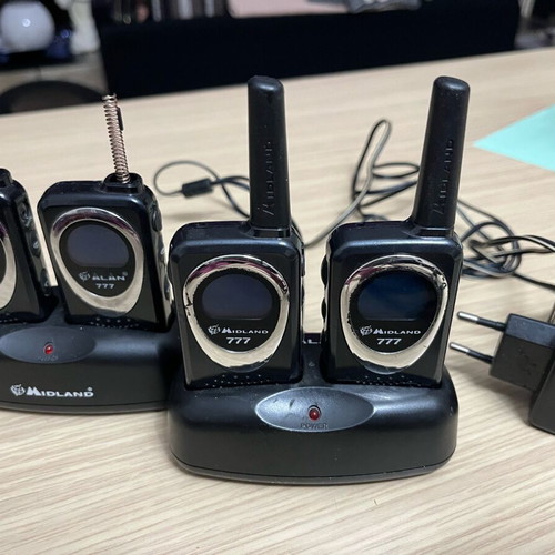 Midland 777 intercom set with 4 wireless units used