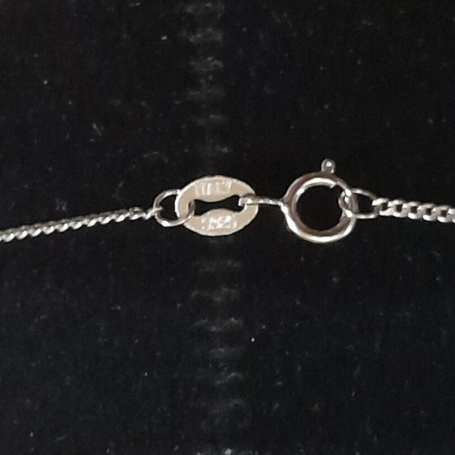 LARGE PENDANT 2.2 X 1.8 CM. STERLING SILVER 925 WITH CHAIN