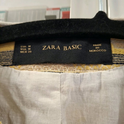 Zara jacket used, gray and yellow, size S/M