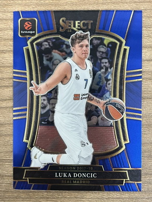 2025-26 Panini Select Euroleague Basketball Luka Doncic Blue card like new