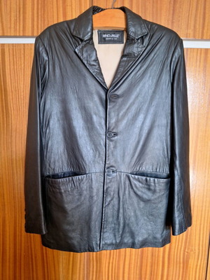 Αυθεντικό Δερμάτινο Σακάκι Rino & Pelle Μαύρο σαν καινούργιο