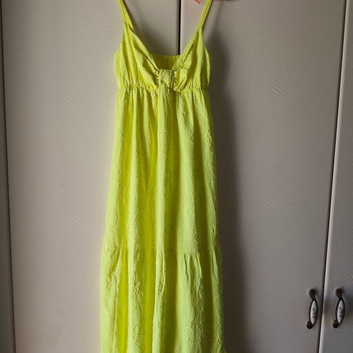 Dress medium size yellow cotton like new