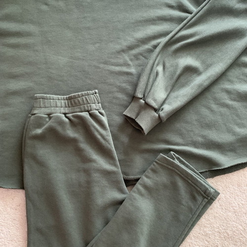 Dimopoulou Closet women's tracksuit set khaki small new