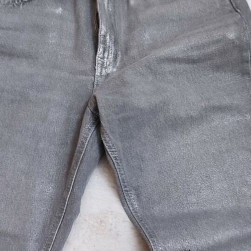 Denim pants gray silver Zara new, size 40