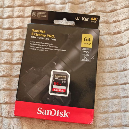 SanDisk Extreme PRO 64GB SDXC UHS-I U3 V30 memory card new