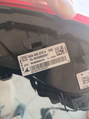 ΠΙΣΩ ΔΕΞΙΟ ΦΑΝΑΡΙ ΓΙΑ AUDI A1 '18-'24 ΚΩΔΙΚΟΣ 82A945070A