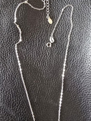 Luxury silver necklace and earrings like new