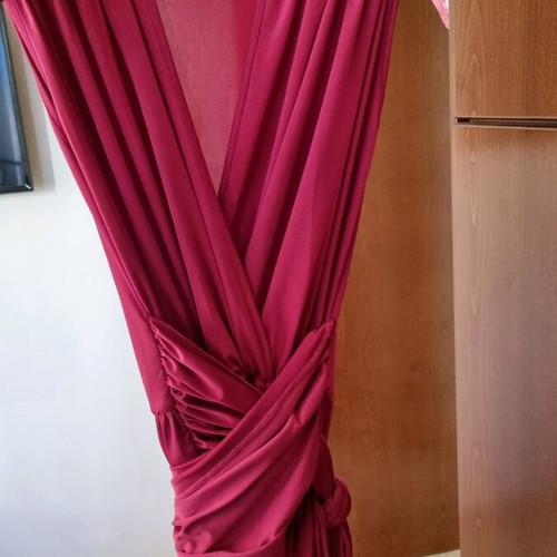 Anna Samouka dress used, fuchsia, elastic fabric, one size