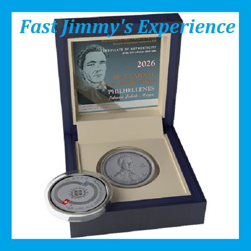 Official Silver Colored Proof Coin 10 Euro Ioannis Iakovos Mayer new
