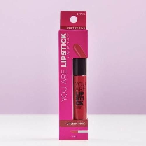 Lip gloss cherry pink new with intense red cherry color