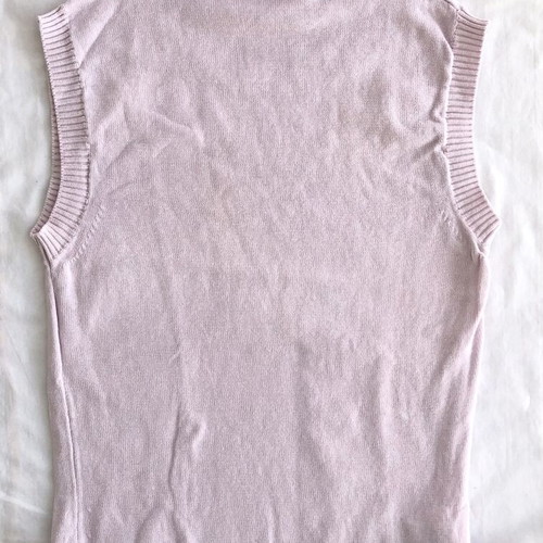 Motivi pink knitted sleeveless top mock neck size S like new