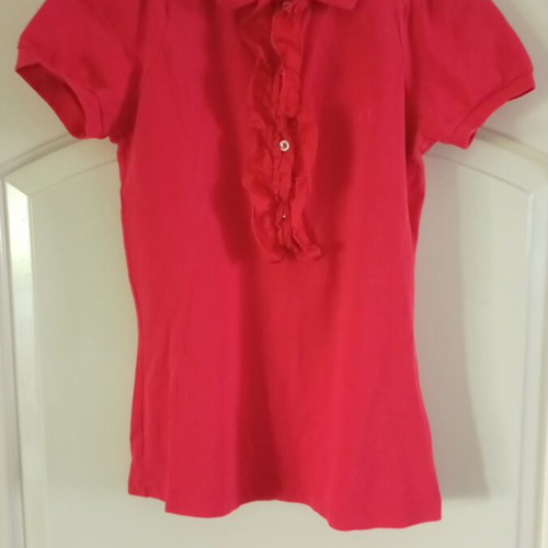 Henry Cottons polo shirt like new, women's, red