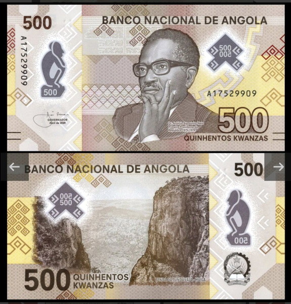 ΑΝΓΚΟΛΑ -  500 Kwanzas 2024 - Polymer - UNC