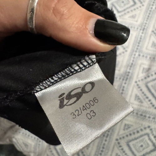 Iso women's velvet crop top like new, black, size M