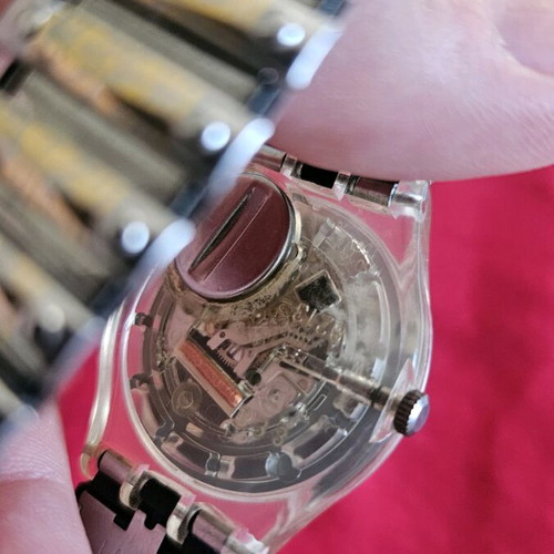 Swatch 1994 Robert Le Diable Parisian Opera wristwatch used, gold
