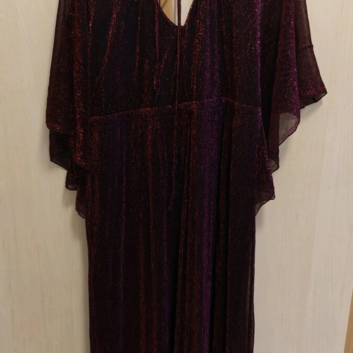 Fueguina evening dress like new, midi glitter embellished