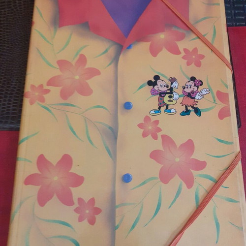 Mickey Mouse folder new, set of 2 with t-shirt and shirt designs