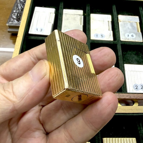 DuPont N9 gold lighter used, vintage