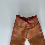 My Scene Custom flare παντελόνι μεταχειρισμένο, tan faux leather